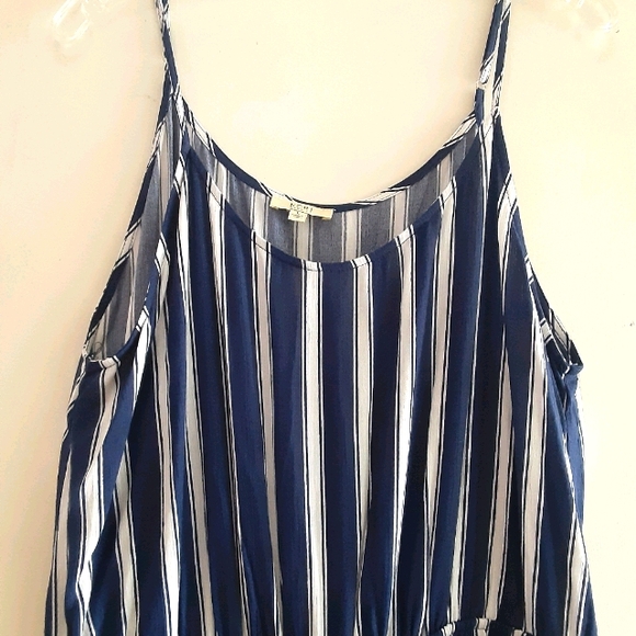 KORI America Large Blue Stripes Jumpsuit - Picture 4 of 12